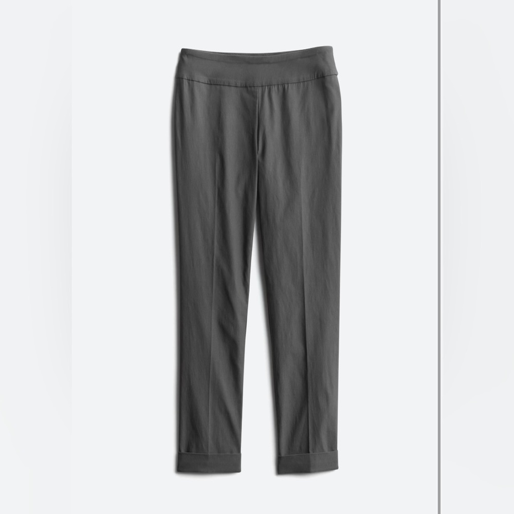 Tribal Fia High Rise Cuffed Straight Trouser, Gray, Size 4